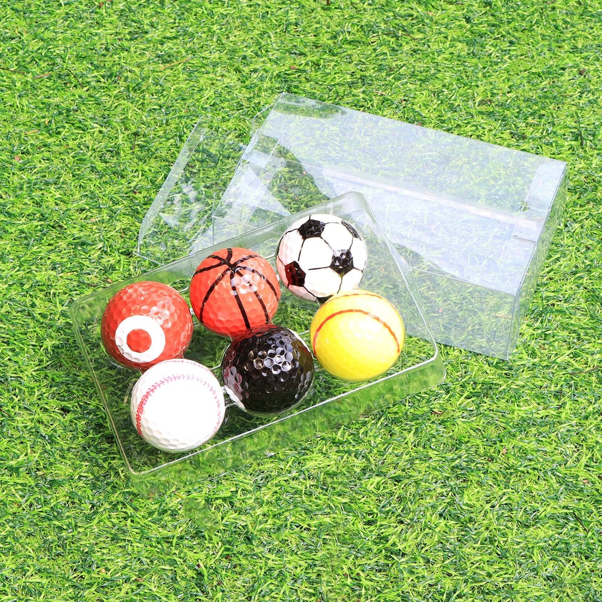 Funny Golf Balls, 6-Pack Colored Golf Balls - Fun Golf Gifts for All Golfers, Novelty for Golf Enthusiasts, Cool Golf Accessories for Men Gift