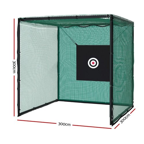 3 m Golf Practice Cage with Steel Frame and Target