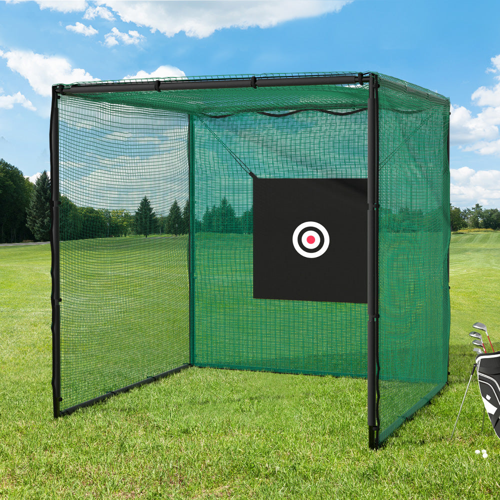 3 m Golf Practice Cage with Steel Frame and Target